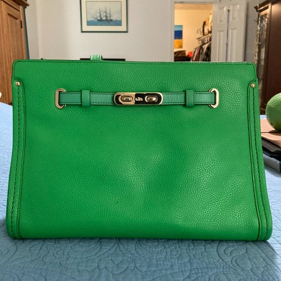 Coach Swagger Tote shoulder bag, model 34915, green - Picture 3 of 10